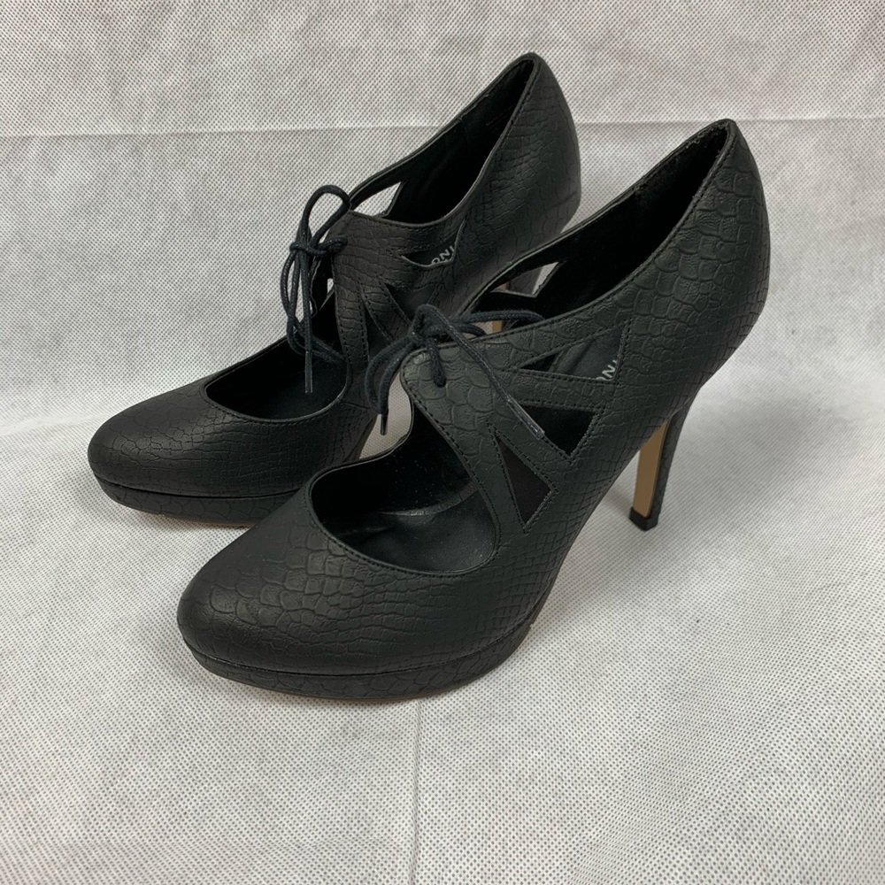 Call it Spring black tie heels